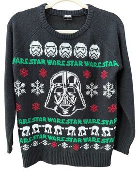 Star Wars Darth Vader Stormtrooper Ugly Christmas Sweater M